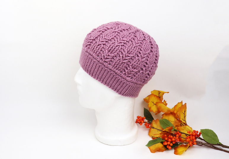 Wintermütze "Shanti" (alle Gr., Zopfmuster)