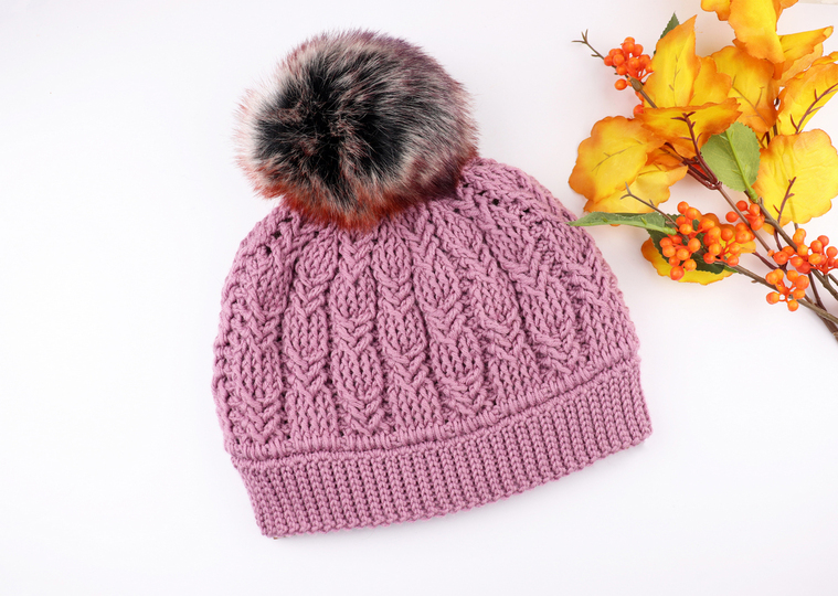 Wintermütze "Shanti" (alle Gr., Zopfmuster)