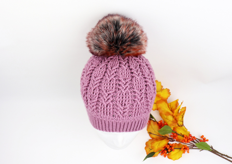 Wintermütze "Shanti" (alle Gr., Zopfmuster)