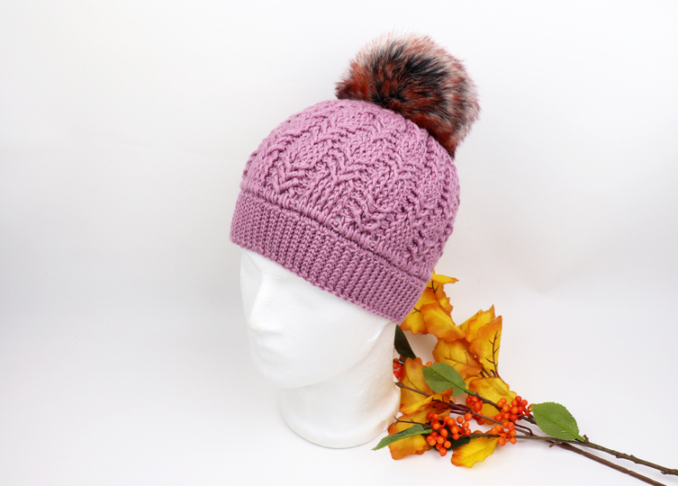 Wintermütze "Shanti" (alle Gr., Zopfmuster)