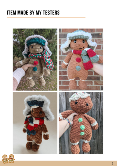 Lebkuchenmann Häkelanleitung Pfefferkuchenmann