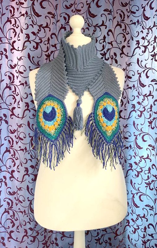 Petra Perles SCHAL Pfau - Bild 6