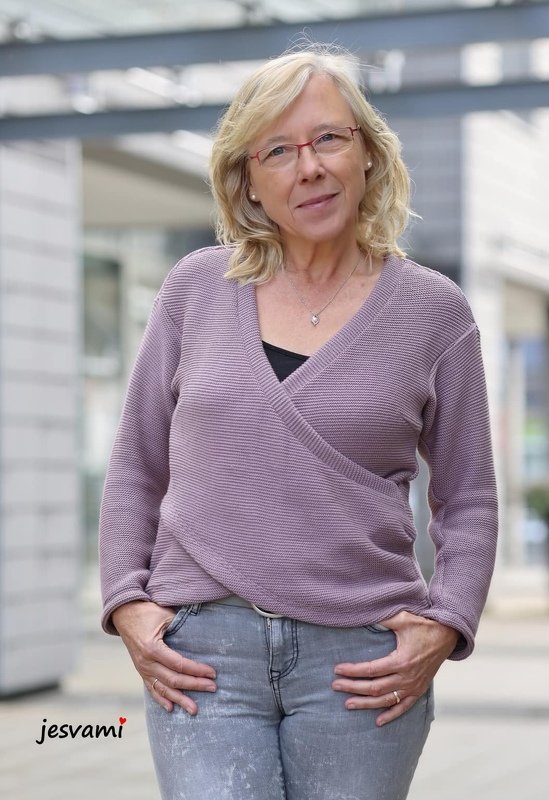 Wickelpullover Damen – eBook Schnittmuster Gr. 32-58 – Montreal #149 - Bild 3