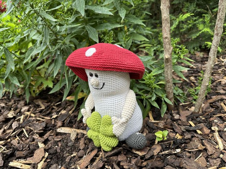 Häkelanleitung - Gabriel Glückspilz