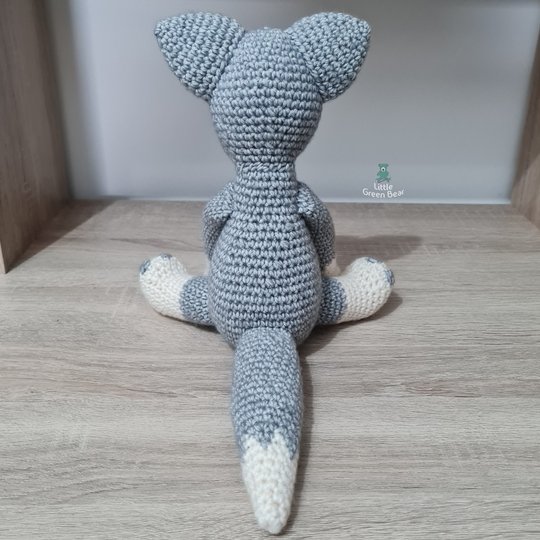 Wilbur the Wolf Crochet Amigurumi Pattern (English)