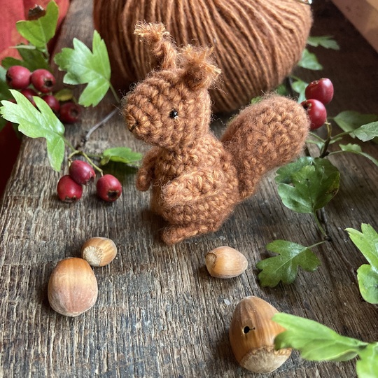 Woodland Elf Nash und Eichhörnchen Fjell Häkelanleitung Set