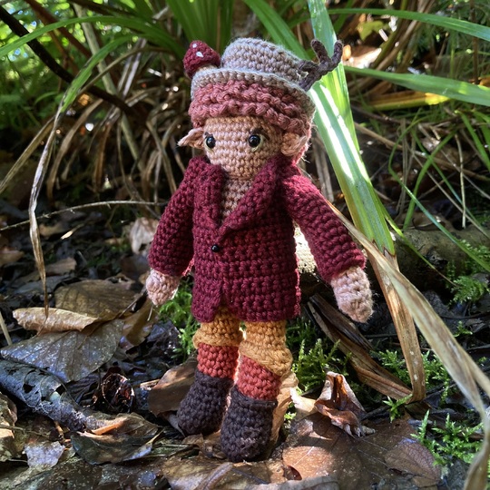 Woodland Elf Nash und Eichhörnchen Fjell Häkelanleitung Set