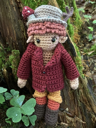 Woodland Elf Nash und Eichhörnchen Fjell Häkelanleitung Set