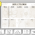 Weekly planner with todos and notes, flower design, format DIN A3 + A4, PDF