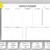 Weekly planner with todos and notes, simple & clean design,DIN A3 + A4, PDF