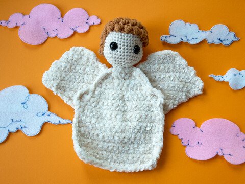 Schutzengel Schmusetuch Baby Weihnachten Anfänger Häkelanleitung Amigurumi