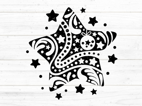 Stern mega einfach Plotterdatei SVG DXF FCM