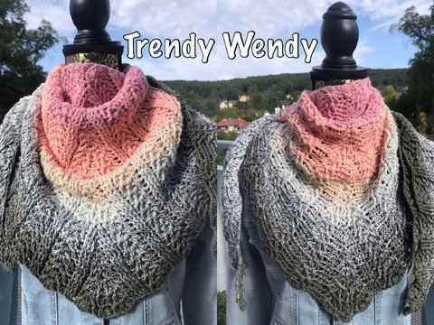 Trendy Wendy - Häkelanleitung flaches Wendetuch