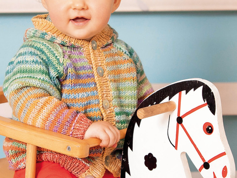 Kapuzenjacke mit Streifen