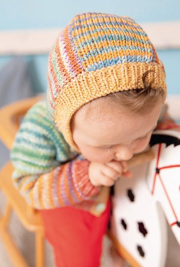 Kapuzenjacke mit Streifen