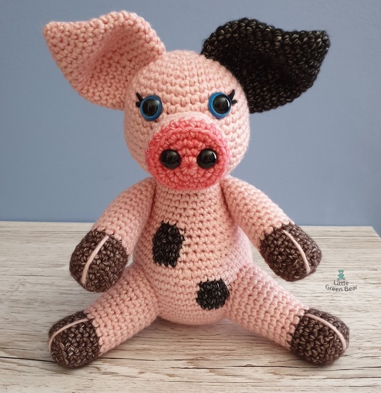 Polly the Piglet Crochet Amigurumi Pattern (English) - Image 2
