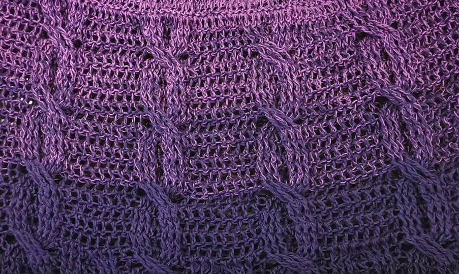 Pullover Berenjena, Häkelanleitung