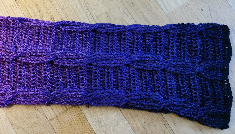 Pullover Berenjena, Häkelanleitung