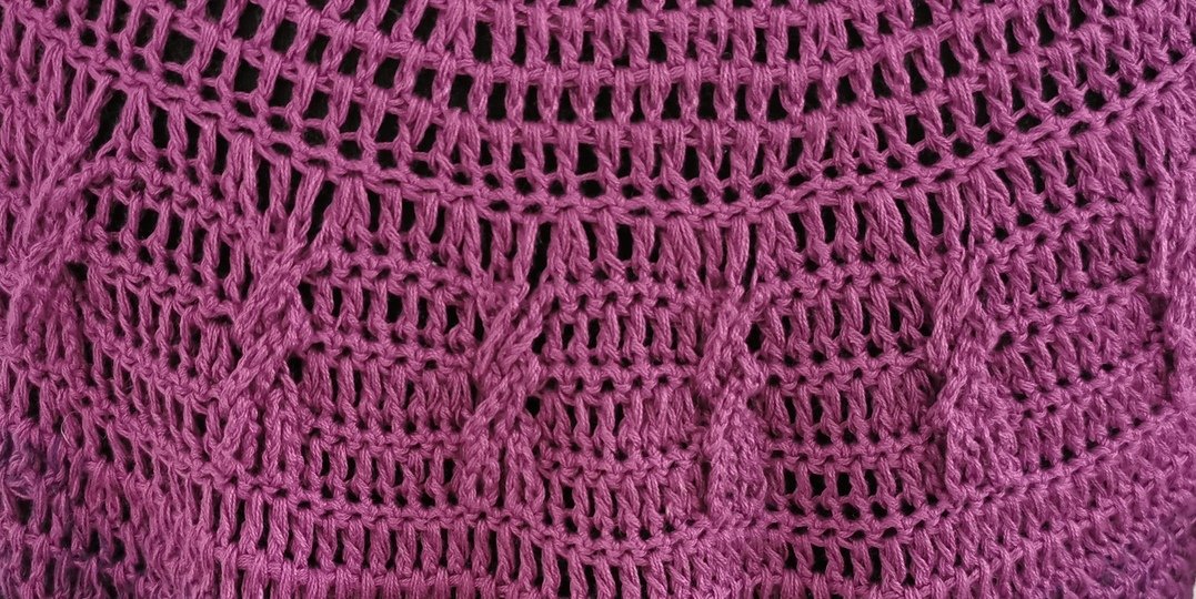 Pullover Berenjena, Häkelanleitung