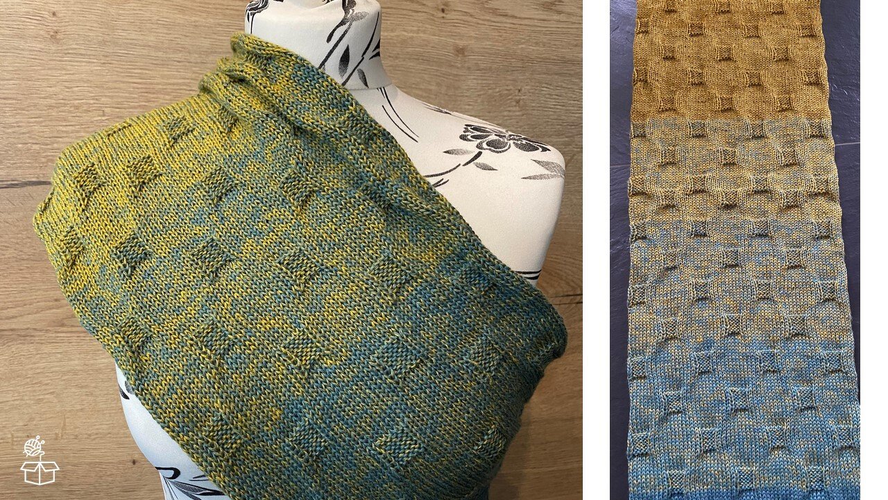 Schal Loop Zalina Halssocke Mütze stricken - anfängergeeignet