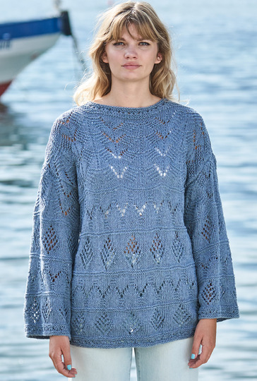 Denimblauer Mustermix