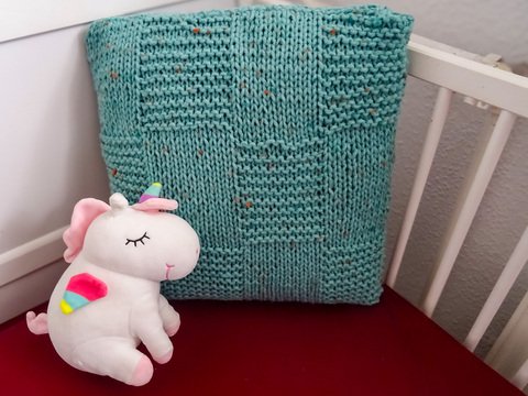 Kissenhülle stricken "Rita" / Kissenbezug stricken "Rita"