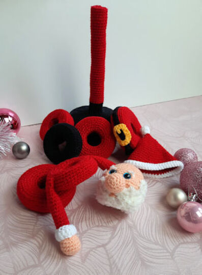 Häkelanleitung für Stapelturm "Santa"