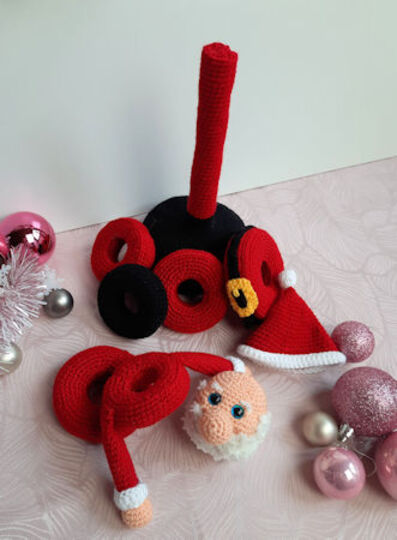 Häkelanleitung für Stapelturm "Santa"