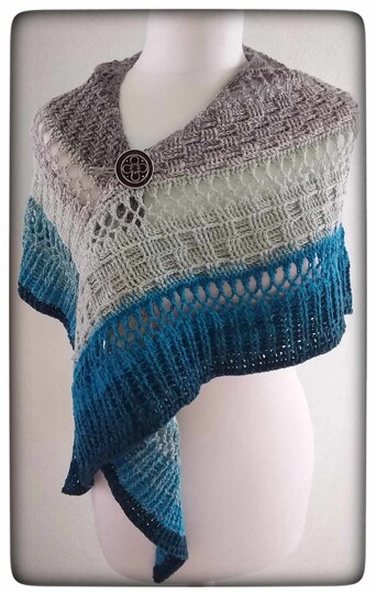 Crochet Pattern Flat Triangular Scarf “Nemesis”