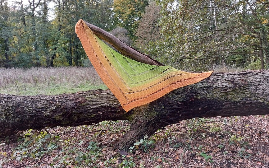 Häkelanleitung Flaches Dreieckstuch