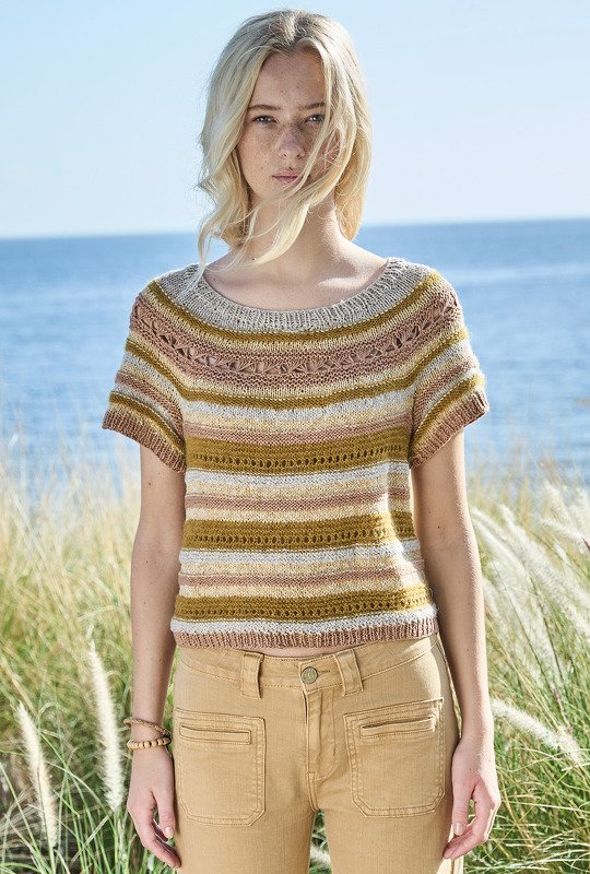 Top-Down-Pulli im Streifenmix - Bild 3