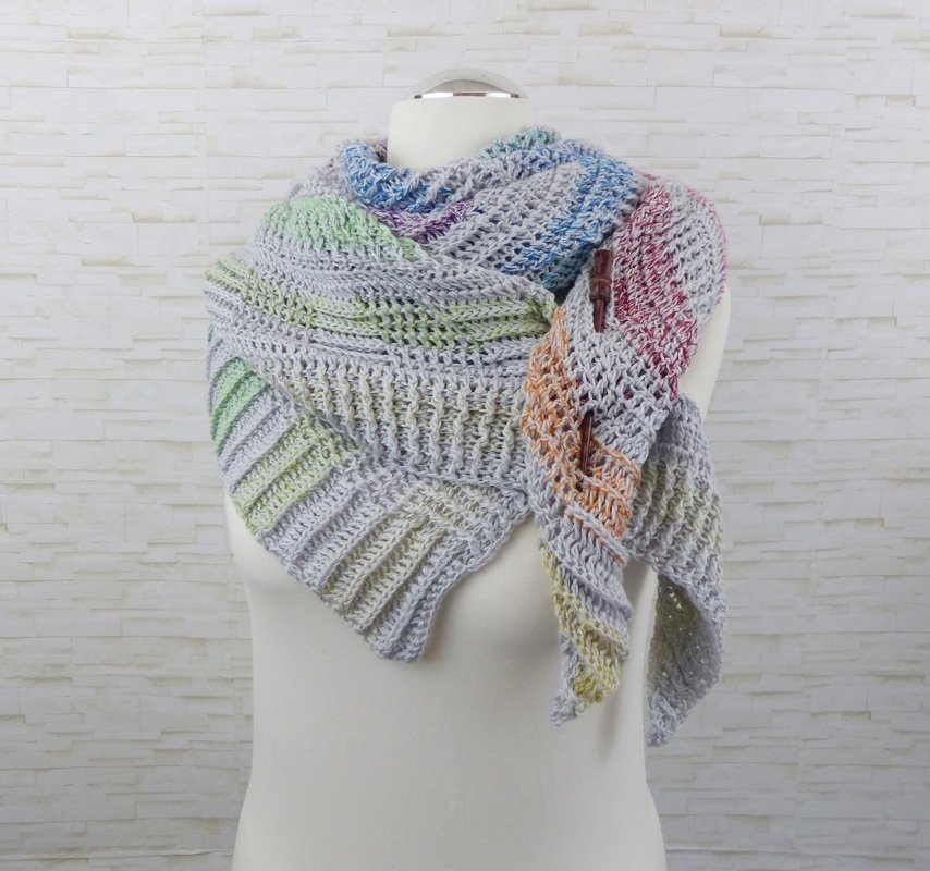 Häkelanleitung KuschelTreedy - ein Dreieckstuch zum reinkuscheln - Bild 11