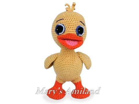 Livio Duckling the Ami - Amigurumi crochet pattern - Digital Download