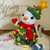 Schneemann Picolino mit Tannenbaumkostüm Häkelanleitung Amigurumi