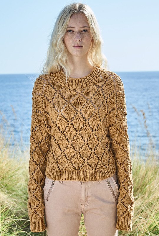 Pulli im Ajour-Rautenmuster - Bild 2