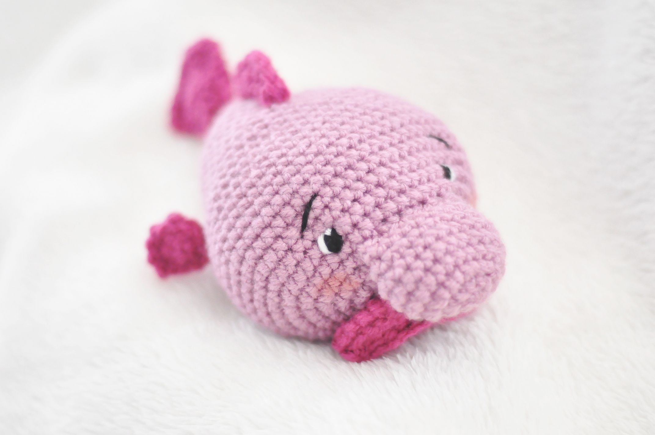 Bodo Pattern Häkelanleitung Bodo Blobfisch - Einfach zu häkeln, perfekt für Anfänger