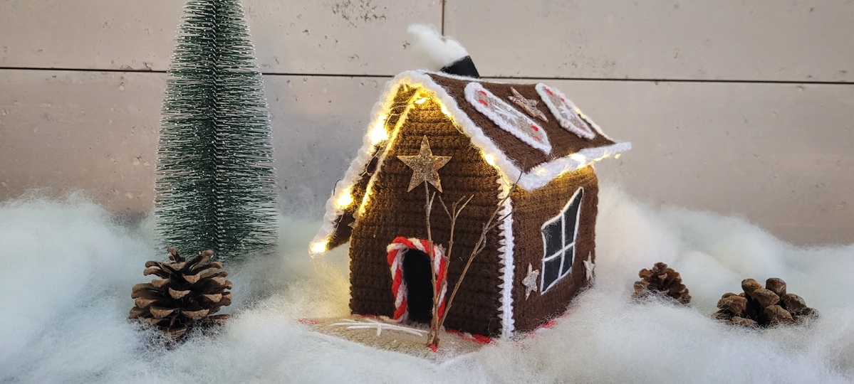 Häkelanleitung - Das verrückte Lebkuchenhaus