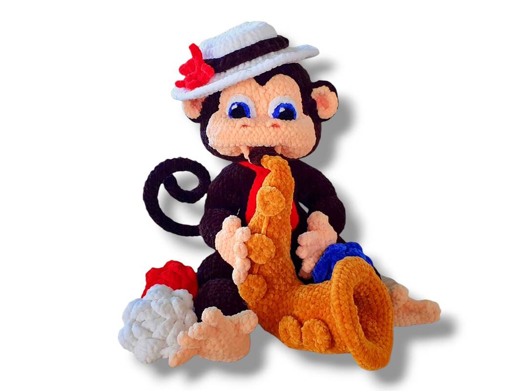 Häkelanleitung Monty der musikalische Affe - Bild 5