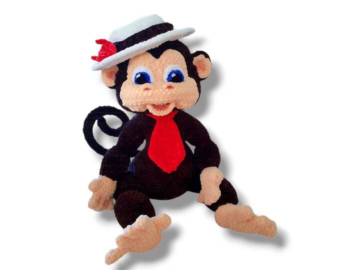 Crochet pattern Monty the musical monkey