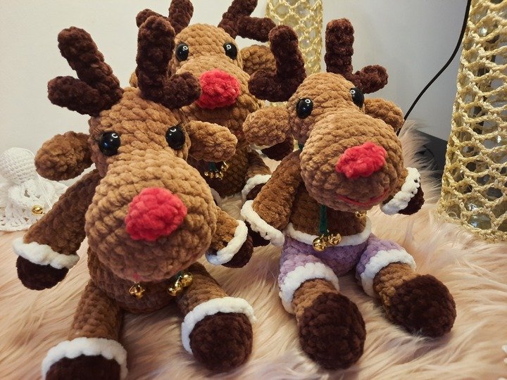 Häkelanleitung / Rentier Klausi