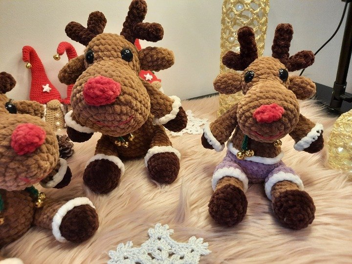 Häkelanleitung / Rentier Klausi