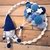 Balloon Gnome Christmas Wreath crochet pattern in german and in english