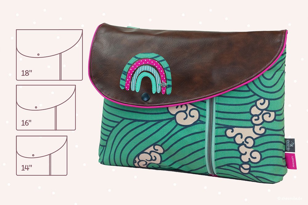 Tasche "Smartkram 14-16-18" (Nähanleitung und Schnittmuster in 3 Größen)