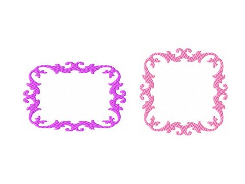 Stickdatei Rahmen 10x10 Applikation Vintage Barock