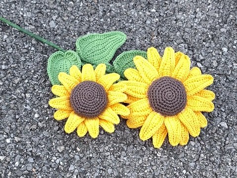 Sonnenblume - Häkelanleitung