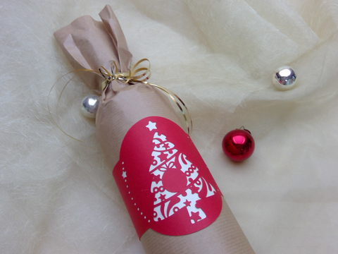 Banderole Tannenbaum Plotterdatei SVG DXF FCM