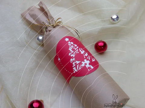 Geschenk Band Christbaum Plotterdatei SVG DXF