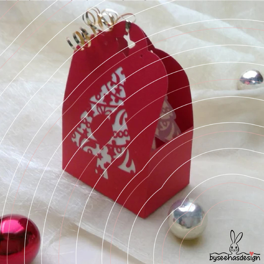 Weihnachten Tasche Tannenbaum Plotterdatei SVG DXF