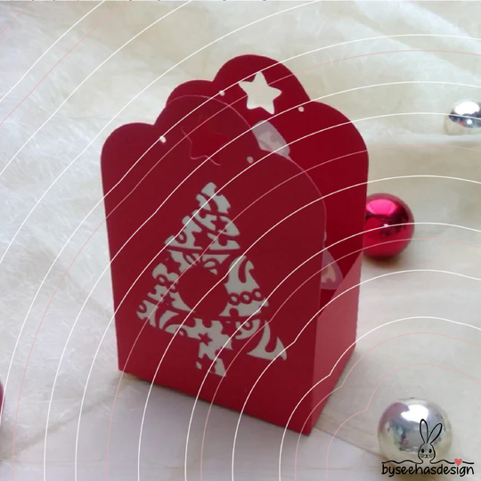 Weihnachten Tasche Tannenbaum Plotterdatei SVG DXF