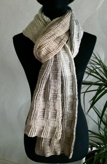 Unisex   Schal Häkelanleitung Gambit